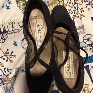 Caraessa Suede Crisscross Lace Flats